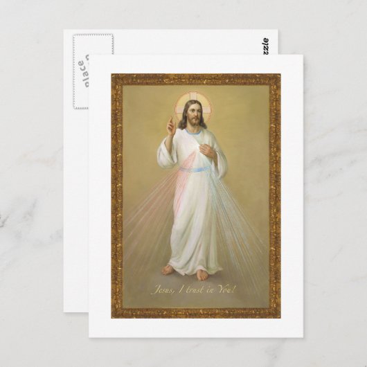 Jesus, dem ich vertraue postkarte (Vorne/Hinten)