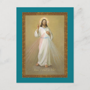 Jesus, dem ich vertraue postkarte