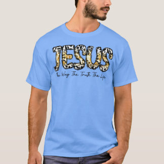 Jesus den Weg des Lebens religiös Christlich T-Shirt