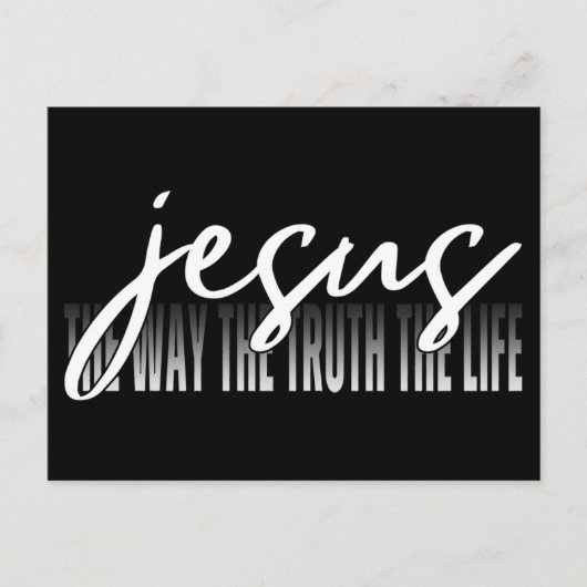 Jesus den Weg, die Wahrheit des Lebens Postkarte (Vorderseite)