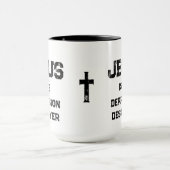 Jesus Depression Zerstörer Leben Christlich Tasse (Zentrum)