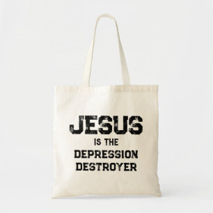 Jesus Depression Zerstörer Leben Christliches Lich Tragetasche