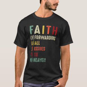 Jesus, der alle Fragen Christlich an den Himmel we T-Shirt