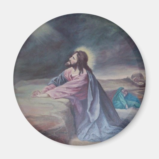 Jesus, der am Gethsemane betet Magnet (Vorne)