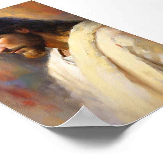 Jesus, der Anoinierte Poster (Ecke)