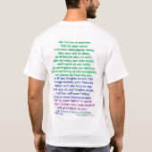 Jesus, der Christus, betet T-Shirt (Rückseite)