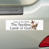 Jesus der Christus, fleckenloses Lamm des Gottes Autoaufkleber (Auf Auto)