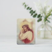 Jesus, der das Gebet kreuzt Religiöse Heilige Kart Visitenkarte (Stehend Vorderseite)