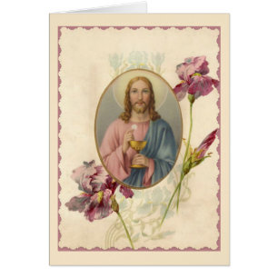 Jesus, der das heilige Abendmahl u. den Chalice