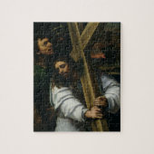 Jesus, der das Kreuz, c.1535 (Öl, trägt auf Puzzle (Vertikal)