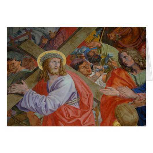 Jesus, der das Kreuz trägt (Vorderseite (Horizontal))