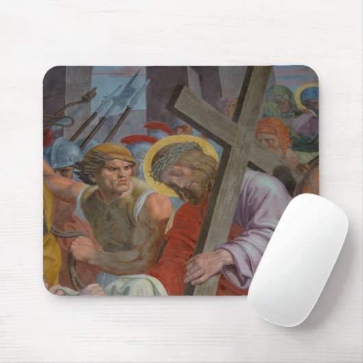 Jesus, der das Kreuz trägt Mousepad (Mit Mouse)