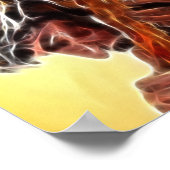 Jesus, der das Kreuz trägt Poster (Ecke)