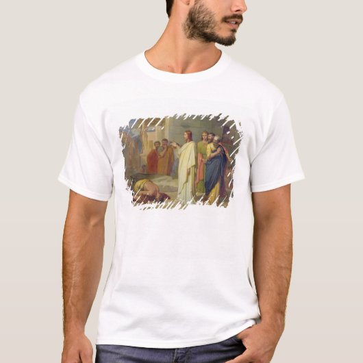 Jesus, der den Aussätzigen, 1864 heilt T-Shirt (Vorderseite)