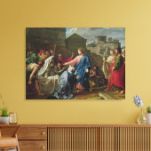 Jesus, der den Sohn der Witwe des Naim auferlegt Leinwanddruck (Insitu (Wohnzimmer))