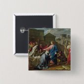 Jesus, der den Sohn der Witwe von Naim wieder Button (Vorne & Hinten)