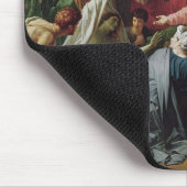 Jesus, der den Sohn der Witwe von Naim wieder Mousepad (Ecke)