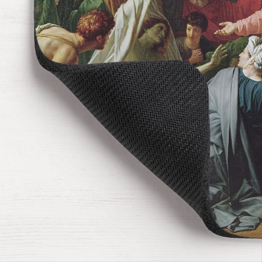 Jesus, der den Sohn der Witwe von Naim wieder Mousepad (Ecke)