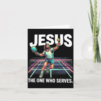 Jesus, der, der dient, lustiger Pickleball Karte