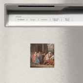 Jesus, der die Kaufleute aus dem Tempel treibt Magnet (In Situ (Geschirrspüler))