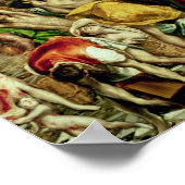 Jesus, der die Kaufleute aus dem Tempel treibt Poster (Ecke)