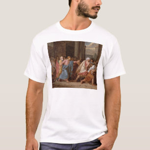 Jesus, der die Kaufleute vom Tempel fährt T-Shirt