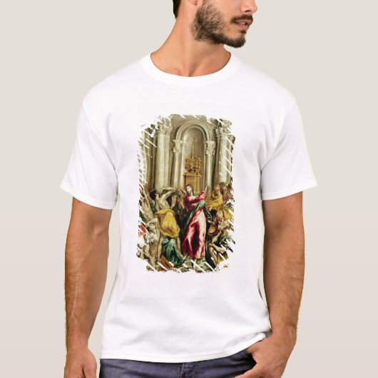 Jesus, der die Kaufleute vom Tempel fährt T-Shirt (Vorderseite)
