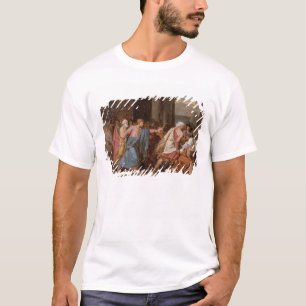 Jesus, der die Kaufleute vom Tempel fährt T-Shirt