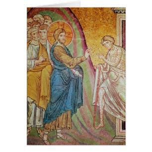 Jesus, der einen Aussätzigen heilt