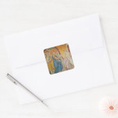 Jesus, der einen Aussätzigen heilt Quadratischer Aufkleber (Umschlag)