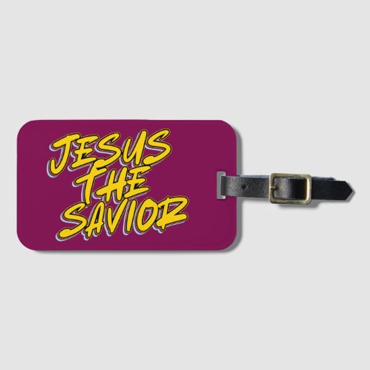 JESUS DER ERLÖSER GEPÄCKANHÄNGER (Vorderseite (Horizontal))