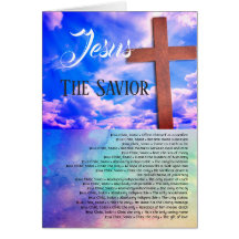 Jesus der Erretter, Schöne Christliche Karte