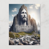Jesus der Felsen des Zeitalters Postkarte (Vorderseite)