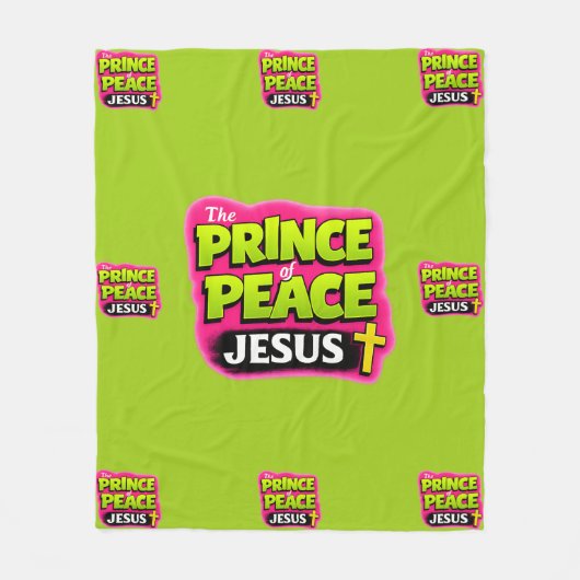 JESUS - Der Fürst des Friedens - Christlich Fleecedecke (Vorderseite)