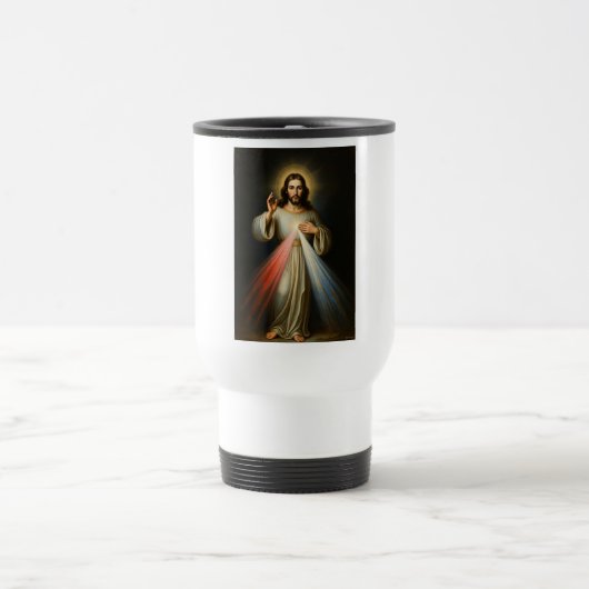 Jesus-der-göttlichen-Barmherzigkeit-Reisebecher Reisebecher (Mittel)