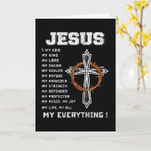 Jesus der Grund für die Christliche Weihnachtszeit Karte (Gelbe Blume)