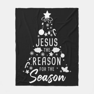 Jesus der Grund für die Jahreszeit - der Weihnacht Fleecedecke