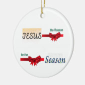 Jesus der Grund für die Saison Keramik Ornament (Links)