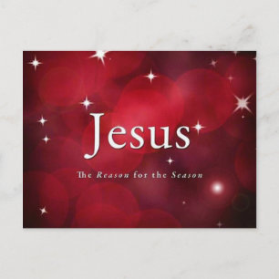 Jesus der Grund für die Weihnachtszeit PostCard Postkarte