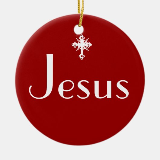Jesus der Grund Keramikornament (Vorne)