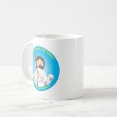 Jesus der gute Hirte Kaffeetasse (Vorderseite Links)