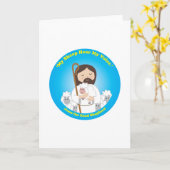 Jesus der gute Hirte Karte (Gelbe Blume)
