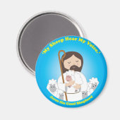 Jesus der gute Hirte Magnet (Vorderseite/Rückseite)