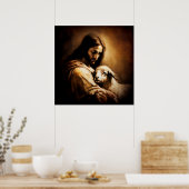 Jesus ~ Der gute Hirte ~ Psalm 23 ~ Poster (Küche)