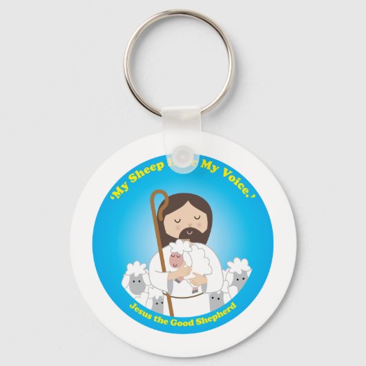 Jesus der gute Hirte Schlüsselanhänger (Vorderseite)