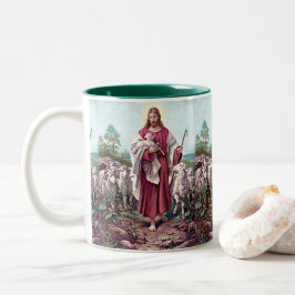 Jesus, der gute Hirte  Zweifarbige Tasse