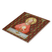 Jesus, der Heilige Kommunion (SAU 045) Fliese (Seite)