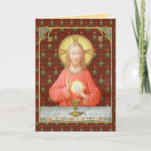 Jesus, der Heilige Kommunion (SAU 045) Karte (Vorderseite)