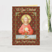 Jesus, der Heilige Kommunion (SAU 045) Karte (Vorderseite)