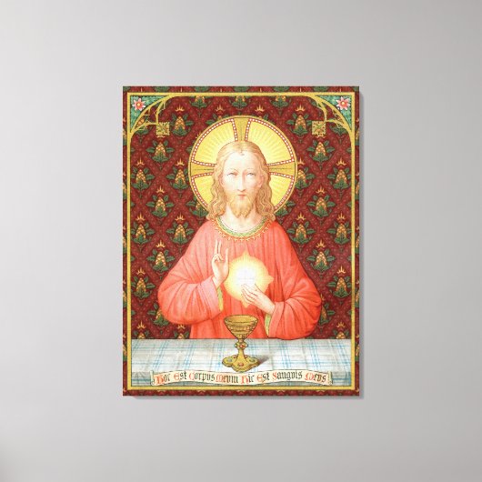 Jesus, der Heilige Kommunion (SAU 045) Leinwanddruck (Vorderseite)